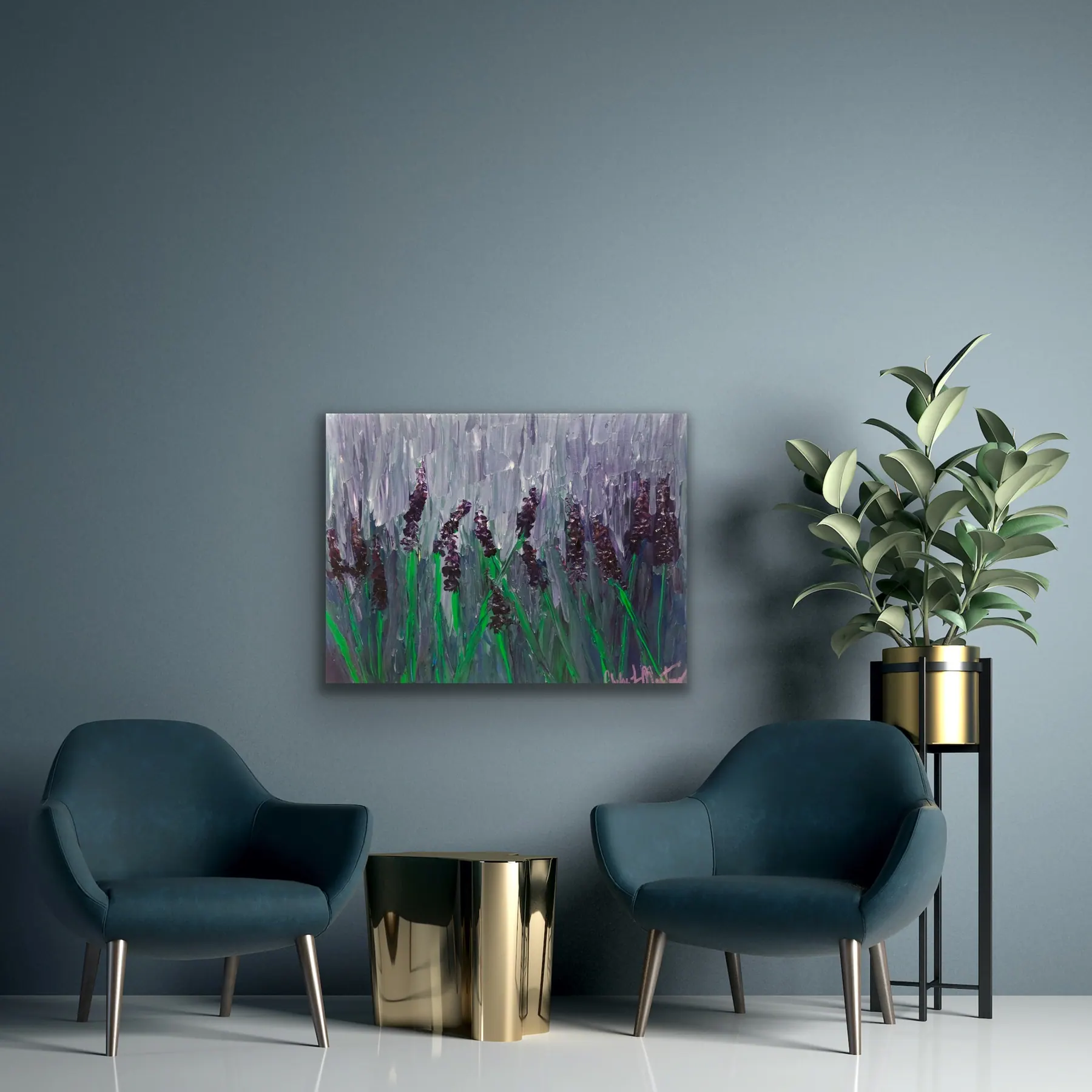 A is for April — acrylic painting by Chelse Leigh