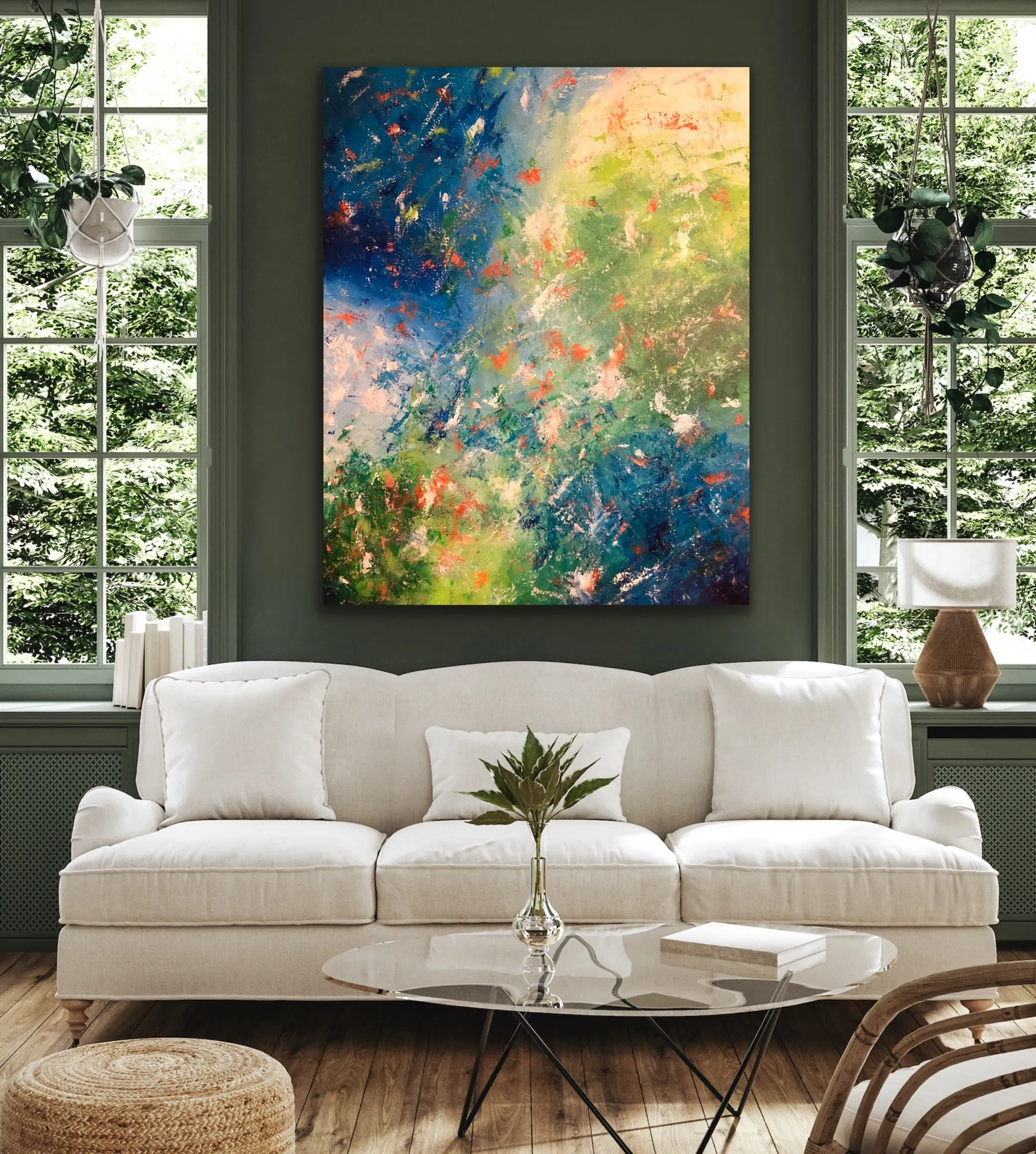 B is for Breathe — acrylic painting by Chelse Leigh