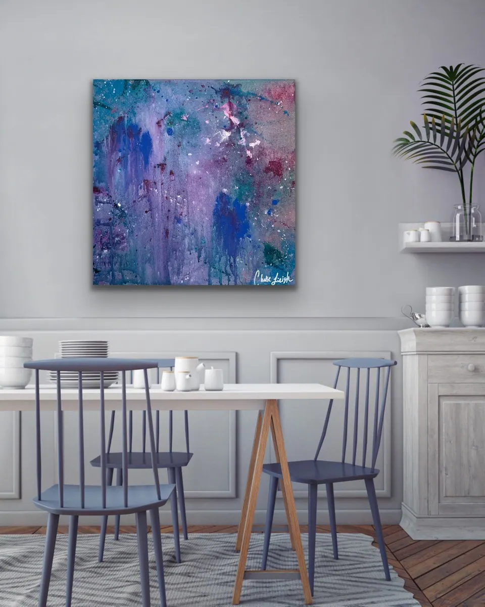 F is for Floral — acrylic painting by Chelse Leigh